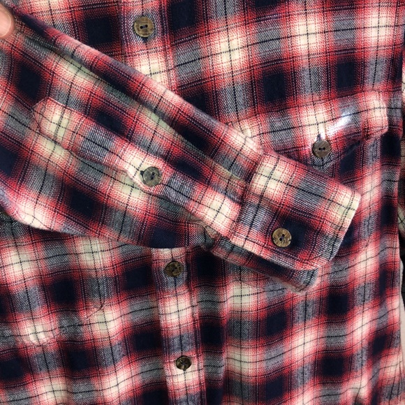 UNISEX Onassis Soft Flannel button Down Shirt - Picture 4 of 6